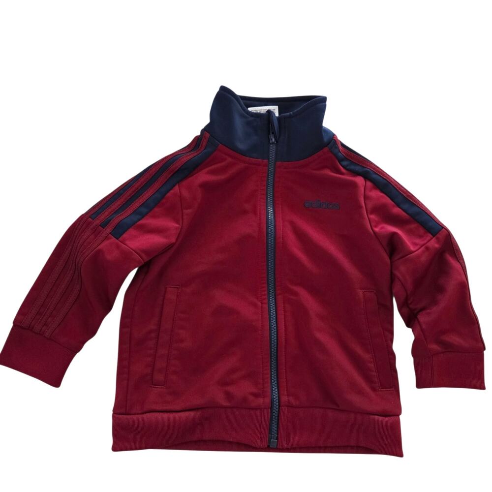 Adidas Baby Track Jacket Zip Up Embroidered Logo Pockets Long Sleeve 12 MONTHS
